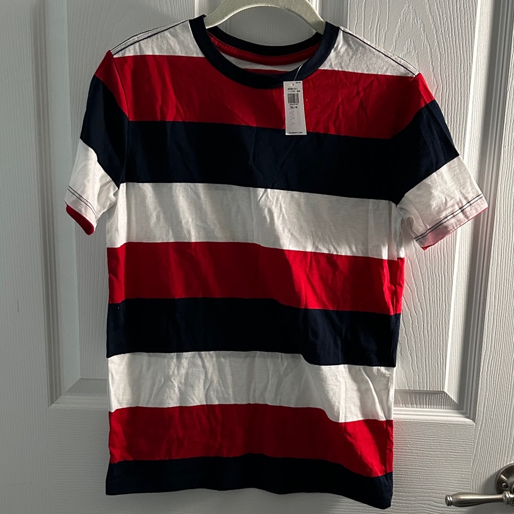 Old Navy Red, White and Blue Stripped T-Shirt